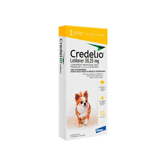 Credelio para Perros - 1 comp 1.3 - 2.5kg