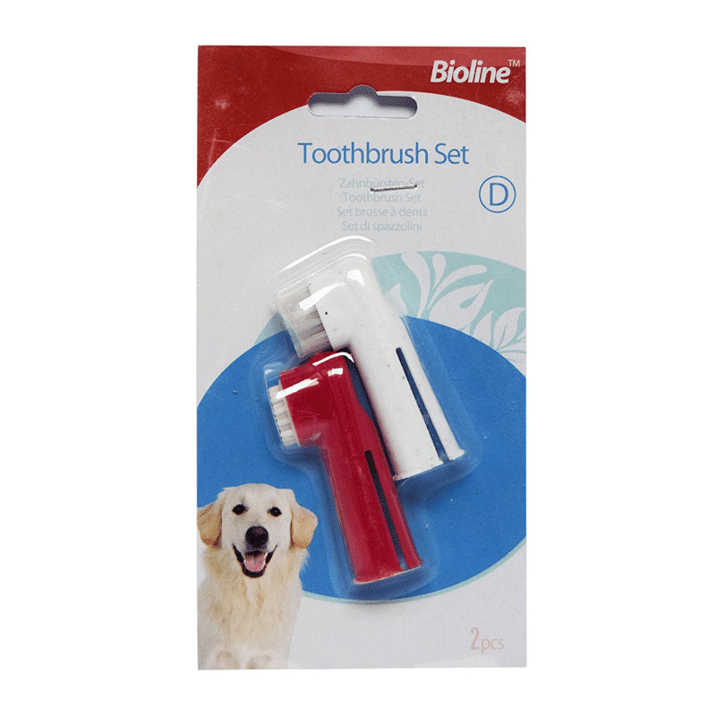 Kit 2 Cepillos Dentales Dedal Perros y Gatos