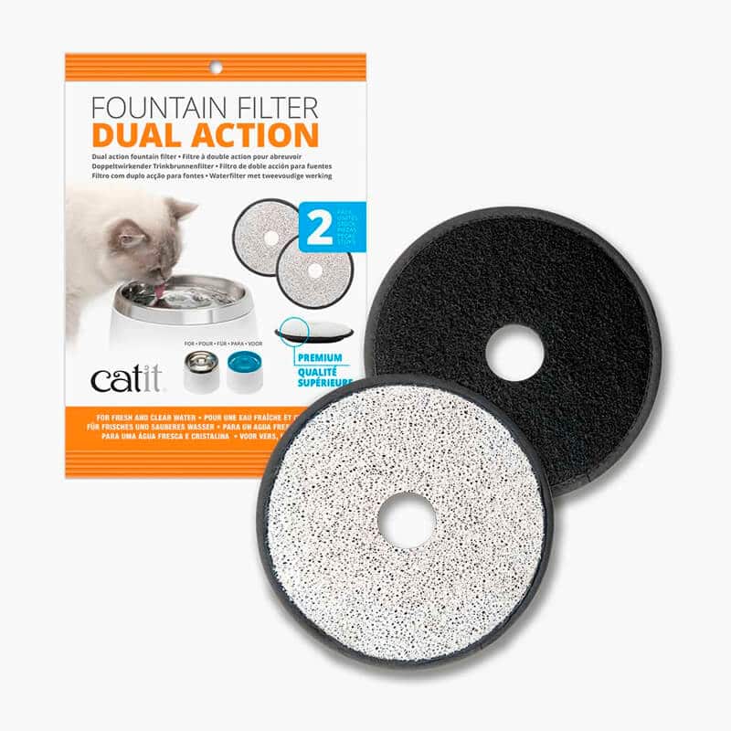 Catit - Filtro para Fuente de Acero Inoxidable 2uni