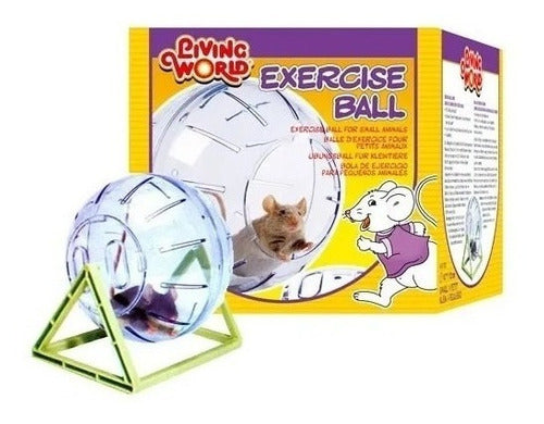 Living World - Esfera Hamster con Base 4,7" Small