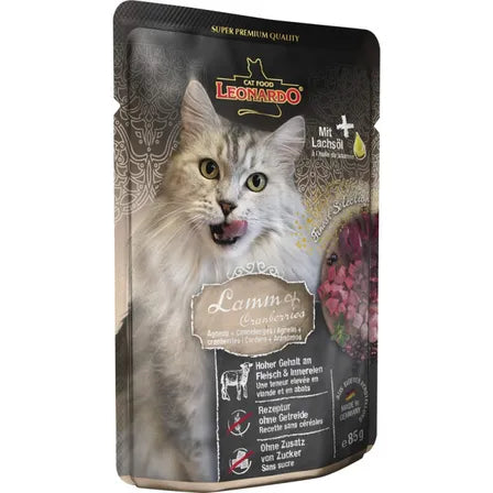 Leonardo - Pouch Cordero con Arándanos 85gr