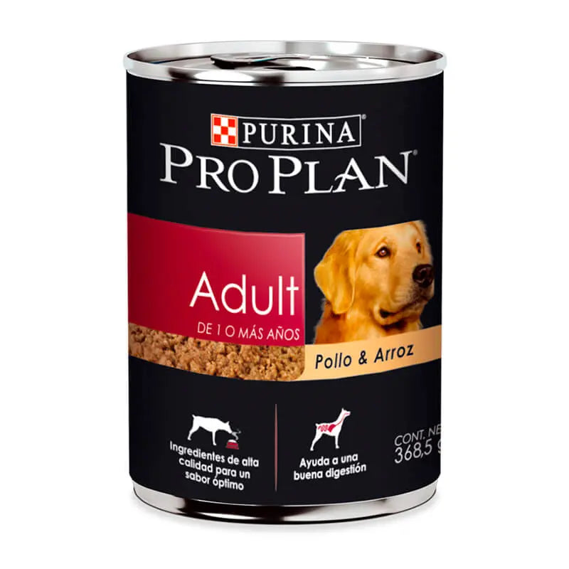 Pro Plan - Lata Paté Adulto Pollo y Arroz 368gr