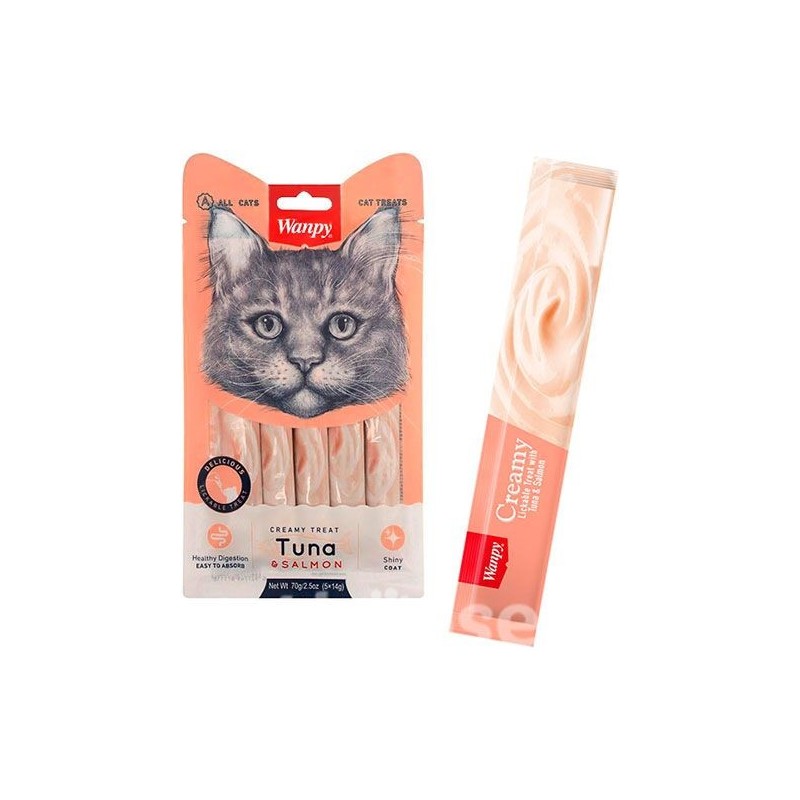 Wanpy - Creamy Treat Tuna & Salmón 70gr
