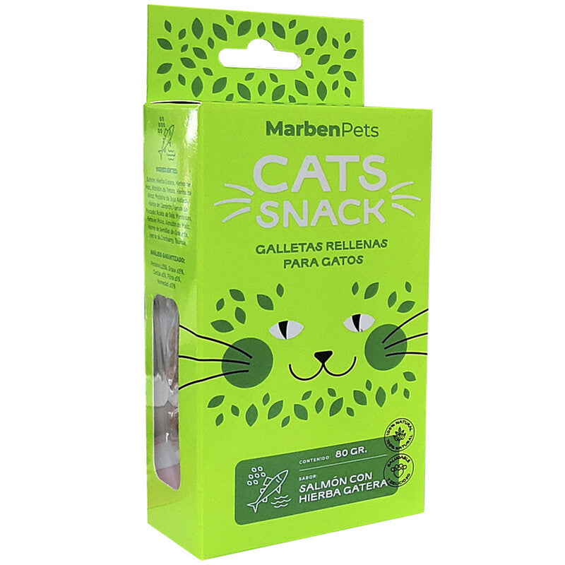 MarbenPets - Galletas Salmón con Hierba Gatera 80gr