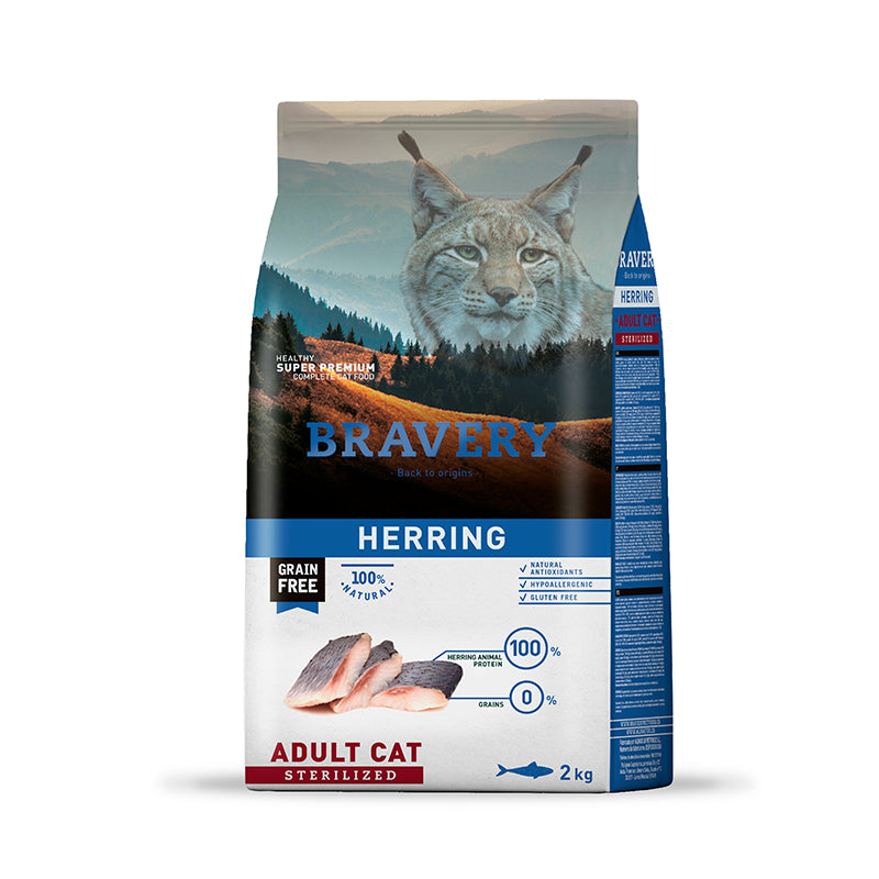 Bravery - Adult Cat Herring Sterilized 2kg