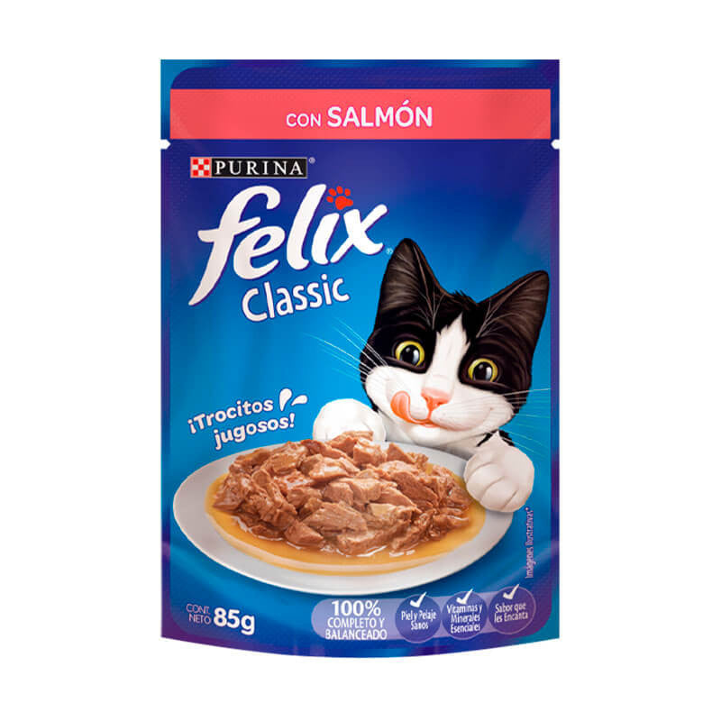 Pouch - Sobre Felix Alimento Humedo Salmon 85gr