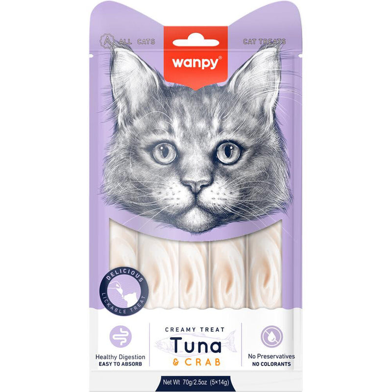 Wanpy - Creamy Treat Tuna & Crab 70gr