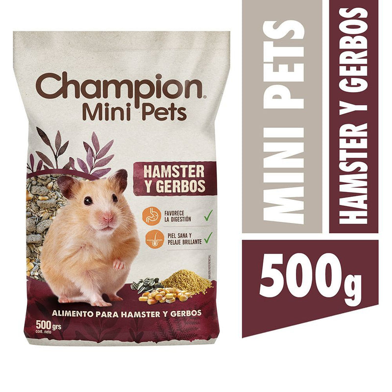 Champion - Mini Pet Hamster y Gerbos 500gr