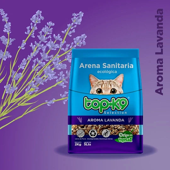 Top K9 - Arena Ecologica Aroma Lavanda 2kg