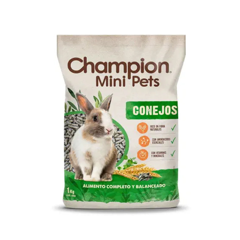 Champion - Mini Pet Conejo/Cuye/Chinchilla 1kg