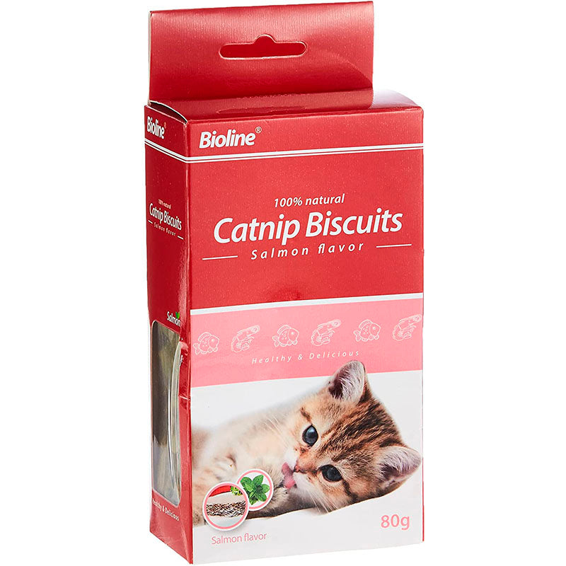 Bioline - Catnip Biscuits Salmon 80gr