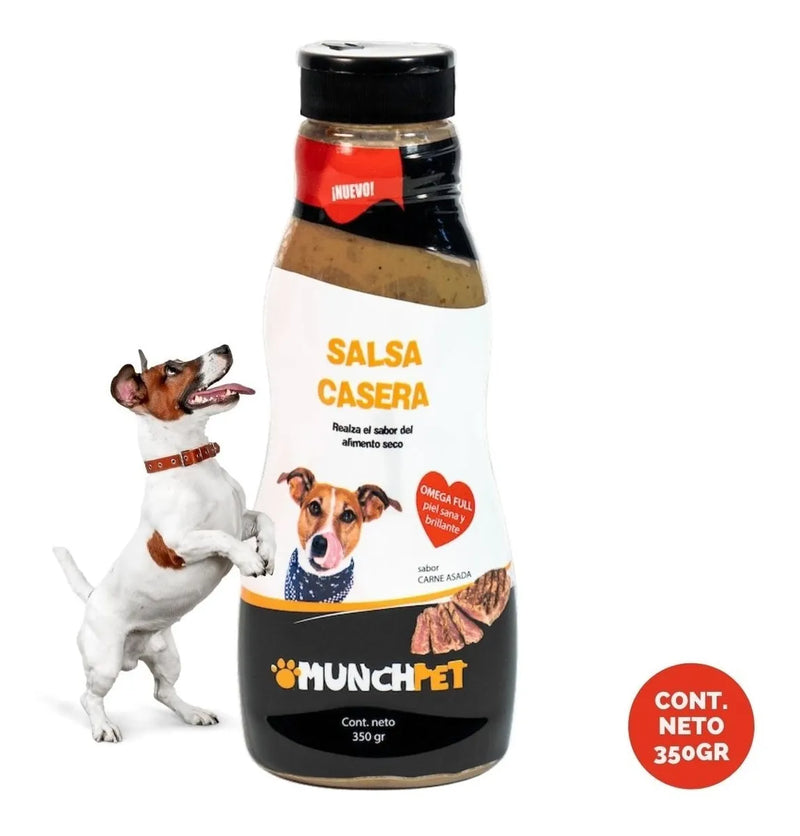 MunchPet - Salsa Casera sabor Carne Asada 350gr