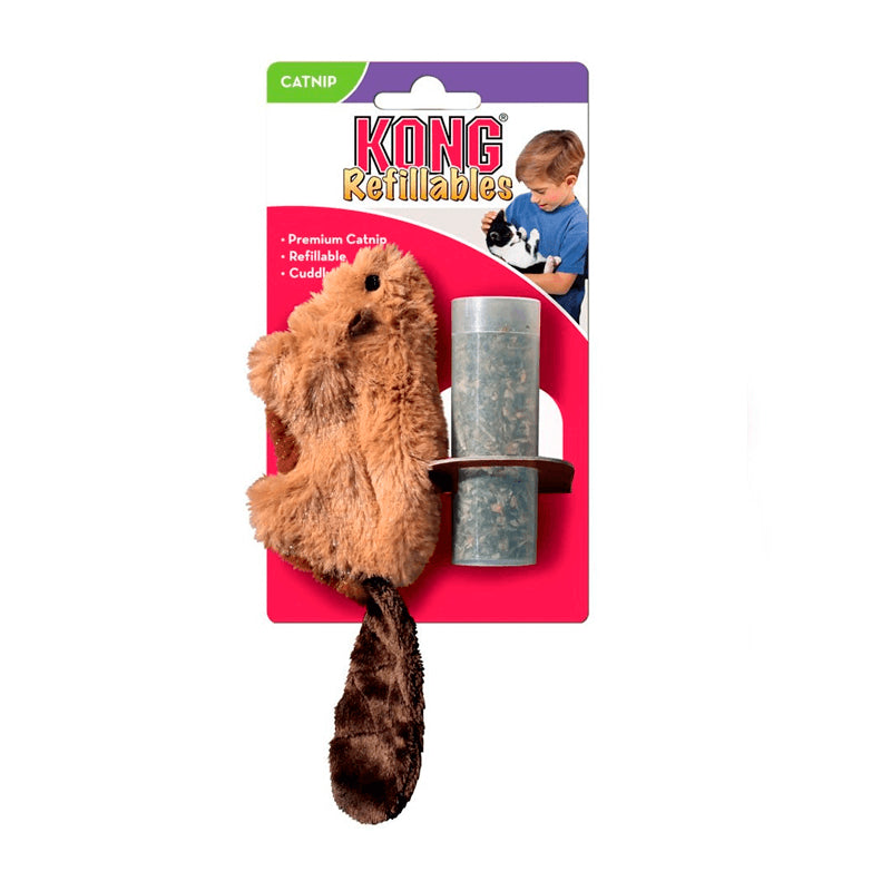 Kong - Refillables Beaver (castor) para Gatos con Catnip