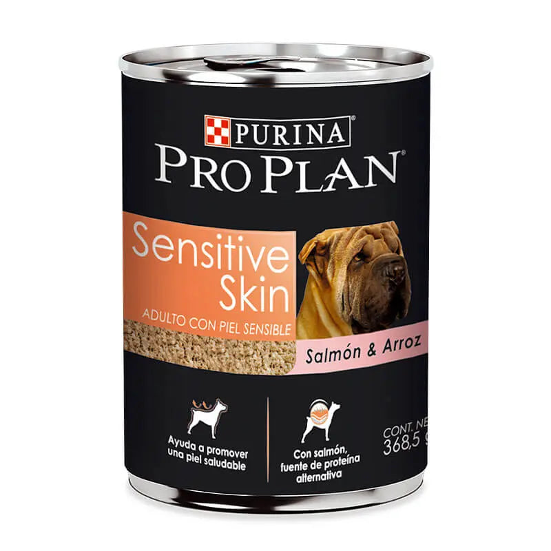 Pro Plan - Lata Paté Sensitive Skin Salmon & Arroz 368gr