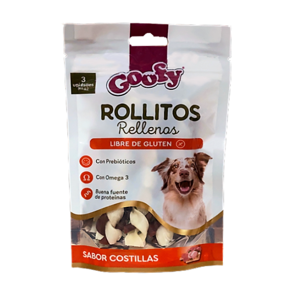 Goofy - Rollitos Rellenos Sabor Costilla 3uni 60gr