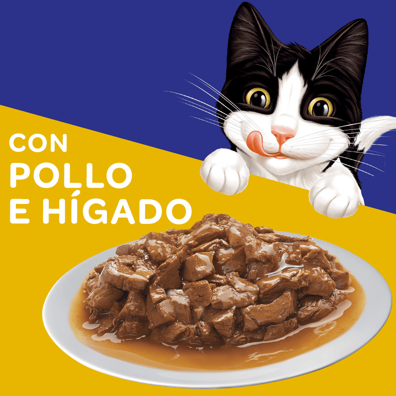Pouch - Sobre Felix Alimento Humedo Pollo e Higado 85gr