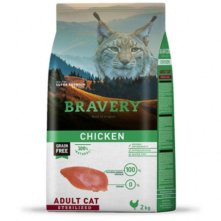 Bravery - Adult Cat Chicken Sterilized 2kg