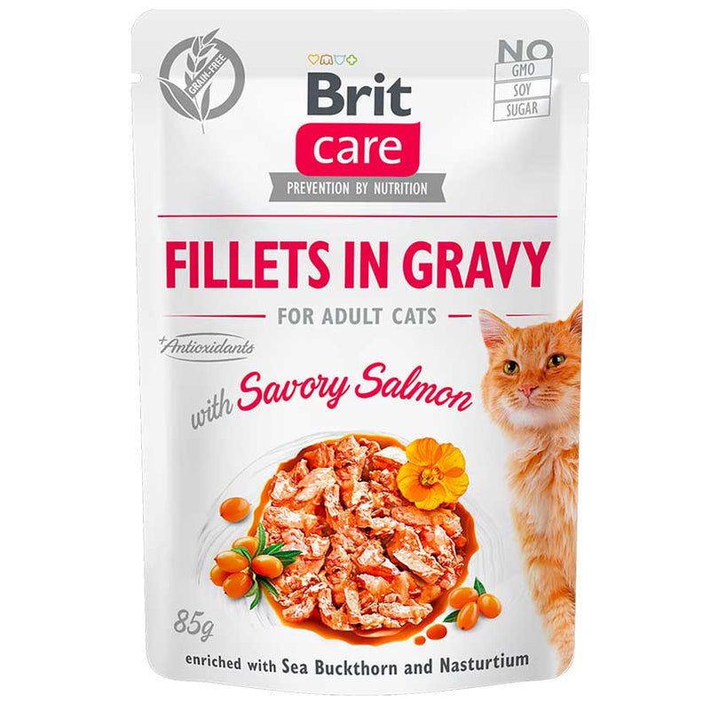 Brit Care - Filet en salsa Salmon 85gr