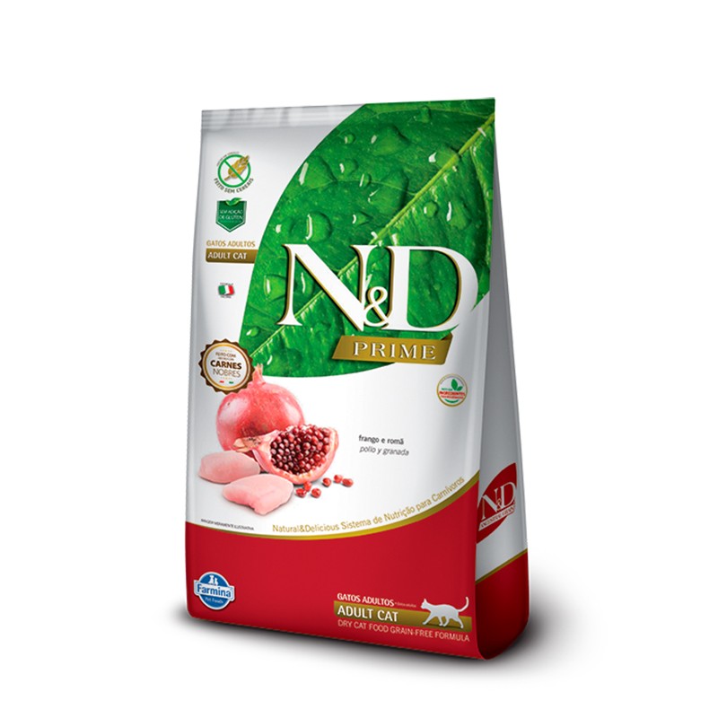 N&D - Feline Adult Cat Sabor Pollo con Granada 1.5kg