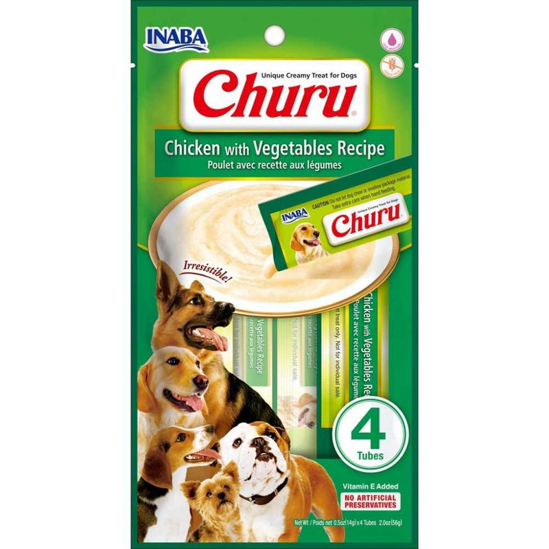 Churu de Perro - Sabor Pollo con Vegetales 4 uni - 56gr