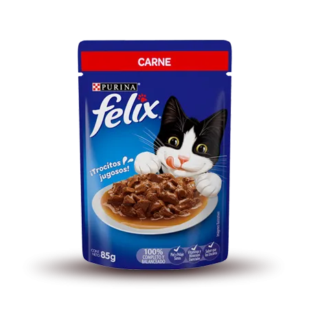 Pouch - Sobre Felix Alimento Humedo Carne 85gr