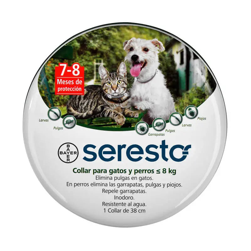 Seresto Collar Antipulgas - Para Perros y Gatos hasta 8kg