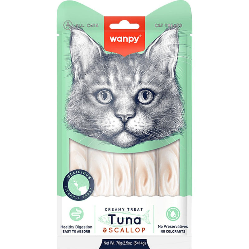 Wanpy - Creamy Treat Tuna & Scallop 70gr