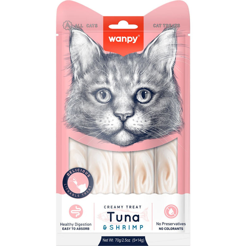 Wanpy - Creamy Treat Tuna & Shrimp 70gr